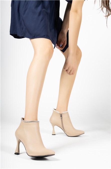 Női csizma 001210 - Bézs # 326272