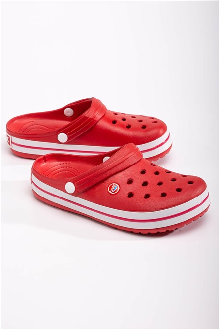 Sabo Pantofole Donna ROSSO BIANCO ROSSO #370694