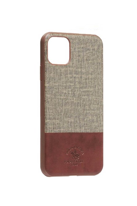 Santa Barbara case for iPhone 11 Gray with burgundy 734315