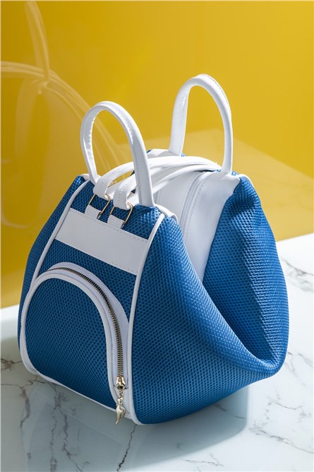 Backpack Women Bag Multi-Use Tbc04 Sax White # 273672