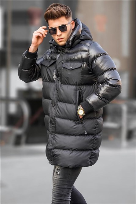 Giacca con cappuccio Uomo 5742 - Nero #333652