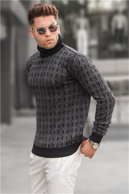 Maglione da uomo 5768 - Nero #333040