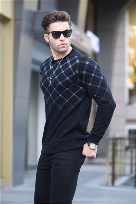 Maglione da uomo 6019 - Nero #358370