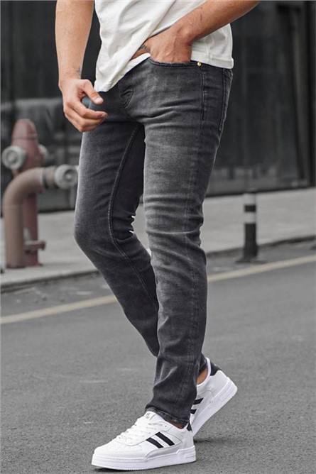 Pantaloni da uomo Slim Fit 6391 - Nero #371191