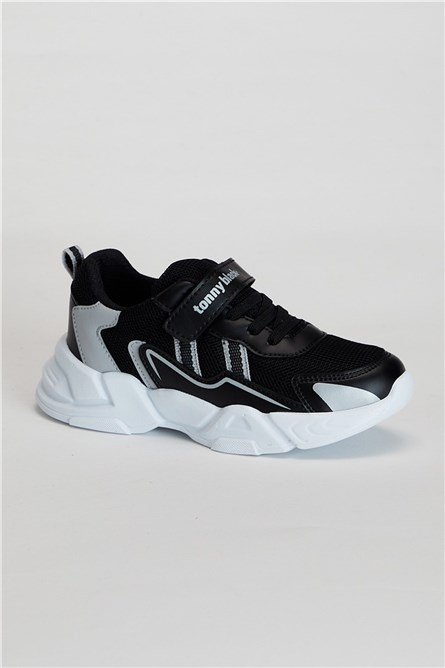 Детски сникърси Tb0098 - Черни с бяло 300121
