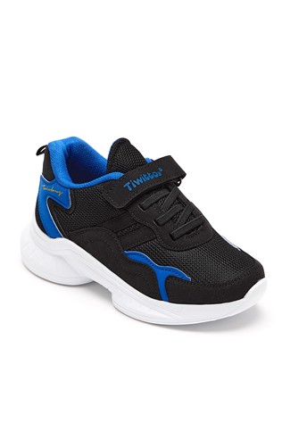 Детски сникърси V2k5 - Черни със синьо 301751