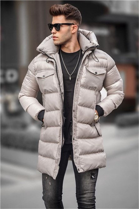 Giacca con cappuccio Uomo 5742 - Grigio #333650