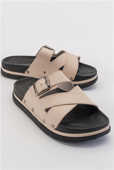 Pantofole casual da donna - Beige #381882