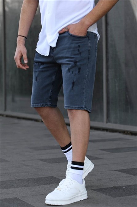 Men's Denim Shorts 6345 - Smoke Gray #394579
