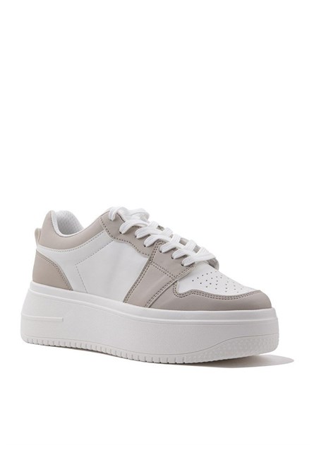 Scarpe sportive da donna - Visone con bianco #324903