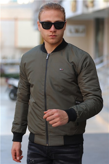 Giacca da uomo impermeabile e antivento M-6-1 - Verde #408402