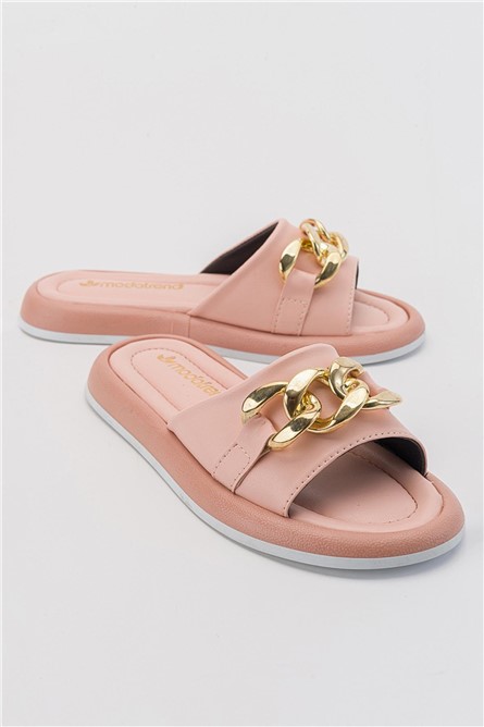 Pantofole casual da donna - colore cipria #381775