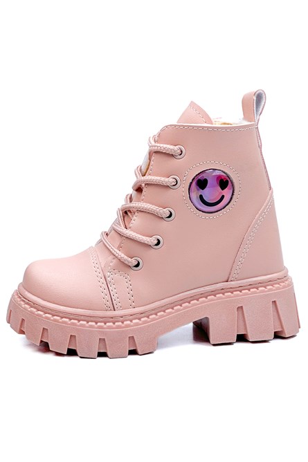 Kids Lace Up Boots 486 - Powder #406445