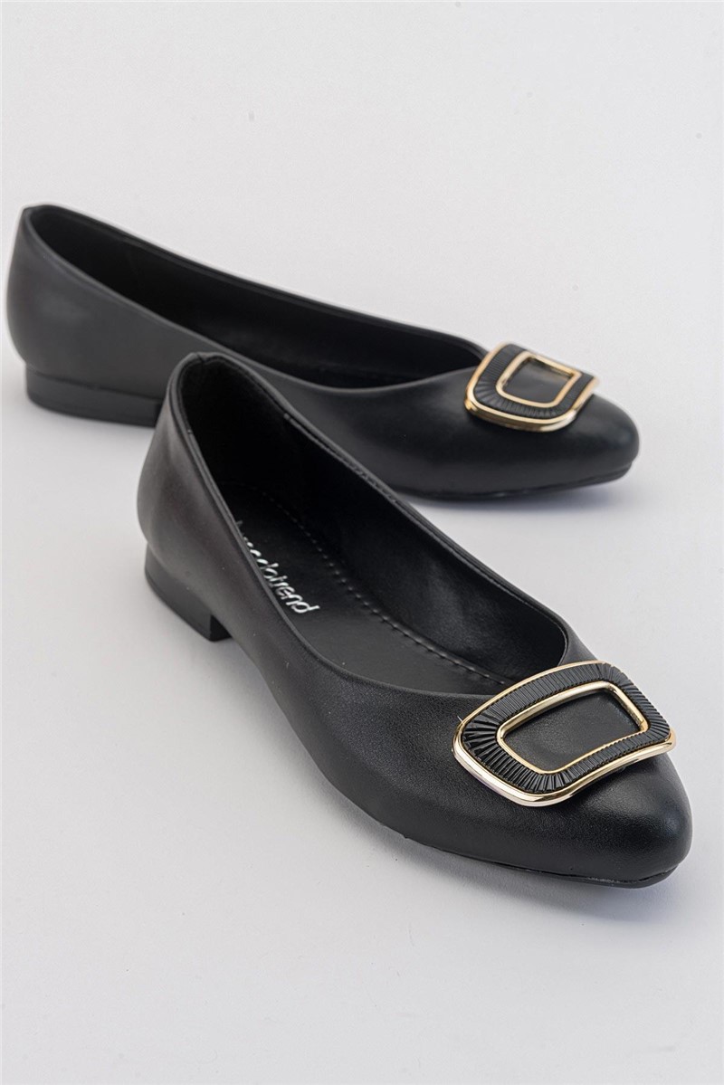 Women's Ballerina Shoes - Black #381846 