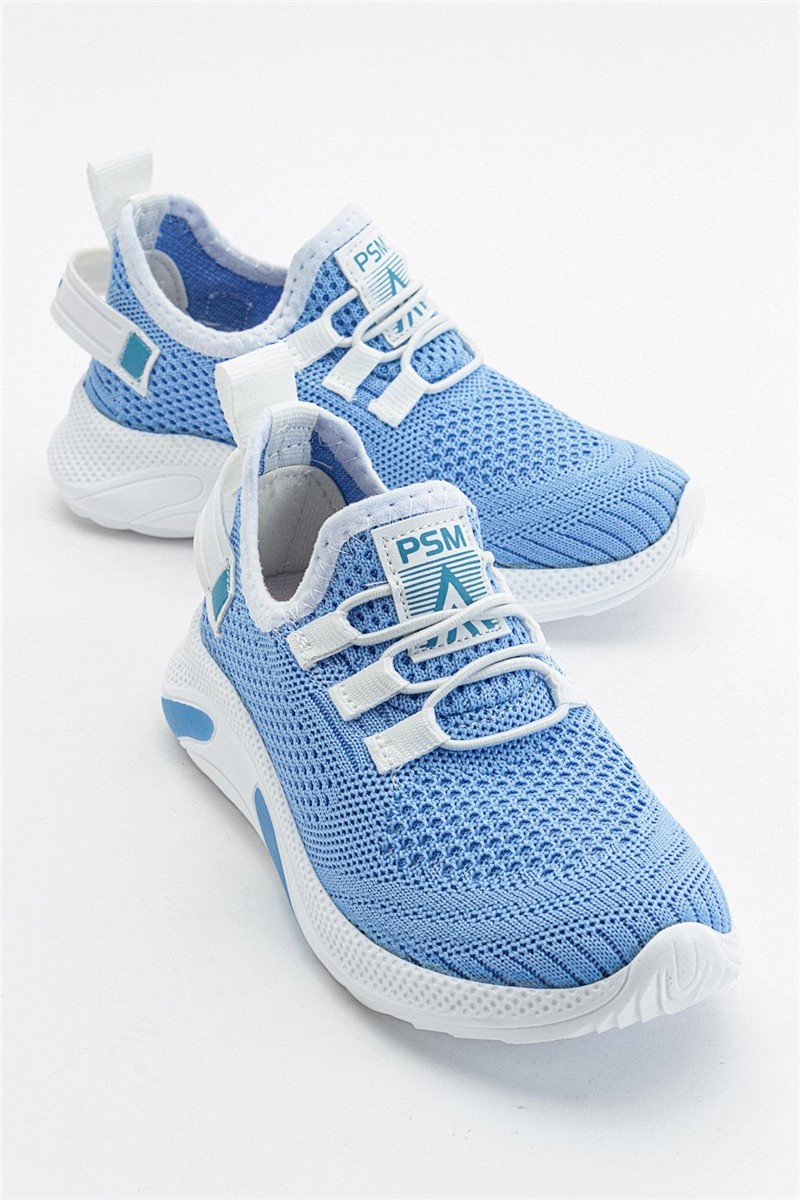 Children's textile sports shoes - Blue #382799