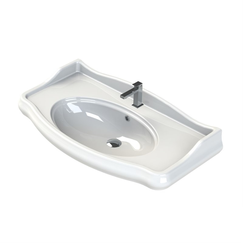 Turkuaz CeraStyle 1837 Bathroom Sink 100 cm - White #335893