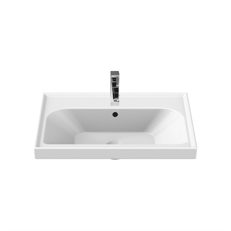 Turkuaz CeraStyle Frame Bathroom Sink 65cm - White #337688