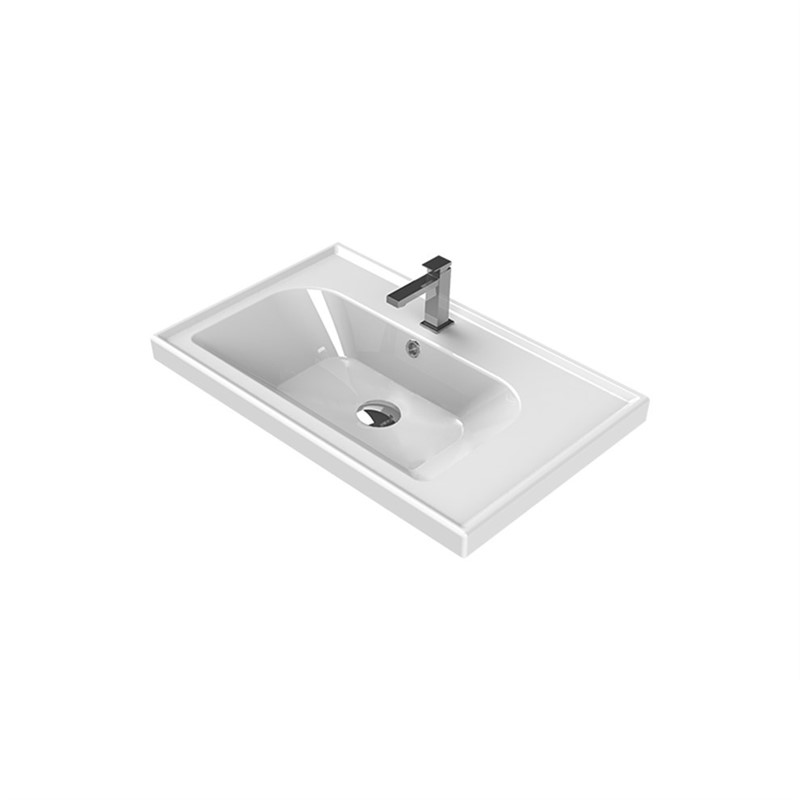 Turkuaz CeraStyle Frame Bathroom Sink 70cm - White #335898