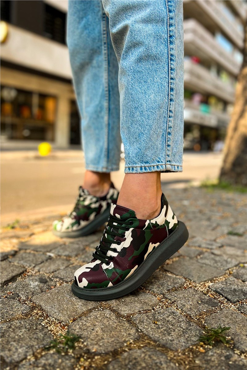 CH252 RRT Men's Lace Up Shoes - Green Camo #404122