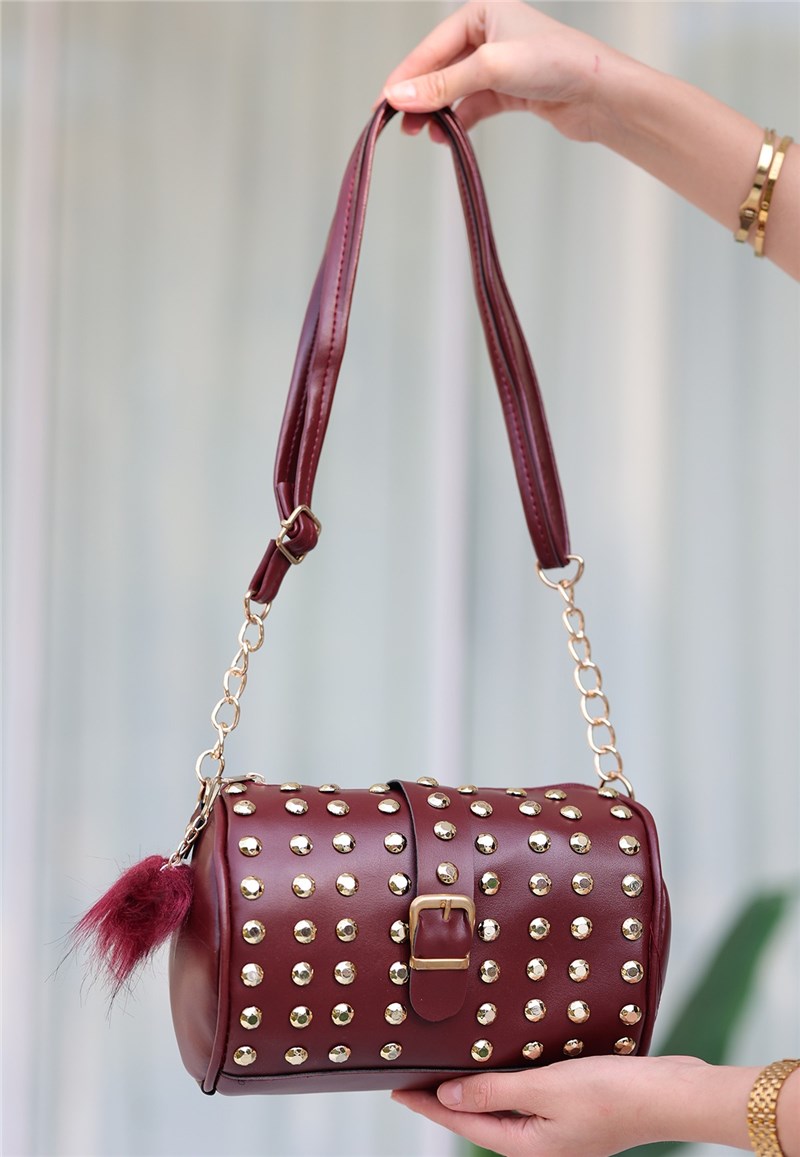 Handbag with adjustable handle - Bordeaux #407234