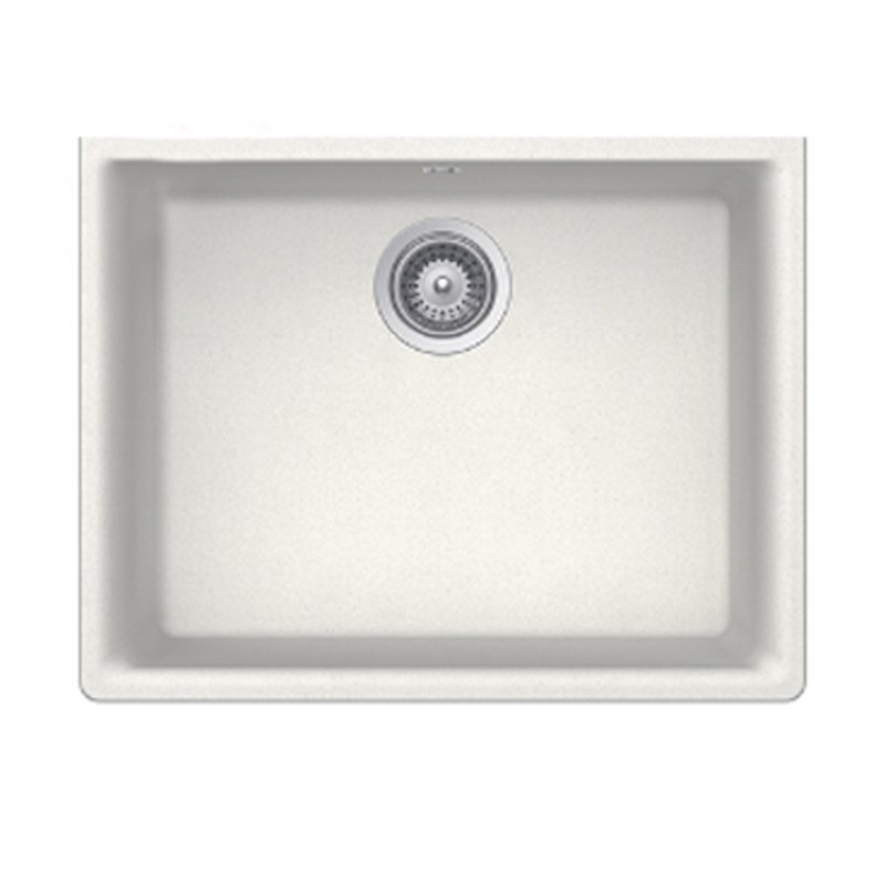 Ukinox Valante N-100L Granite Kitchen Sink 80 cm - White #357100