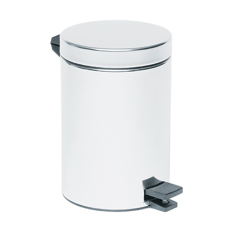 VitrA Arkitekta Polished Stainless Steel 5 Liter Trash Bin #336062