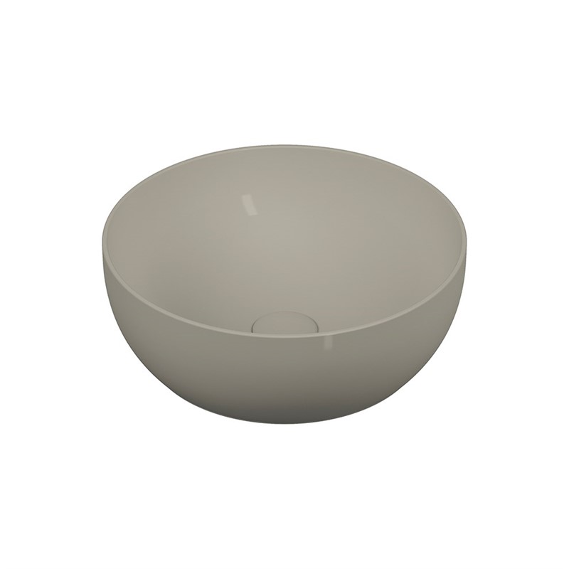 VitrA Outline Round Washbasin 40cm - Matte Beige #337409