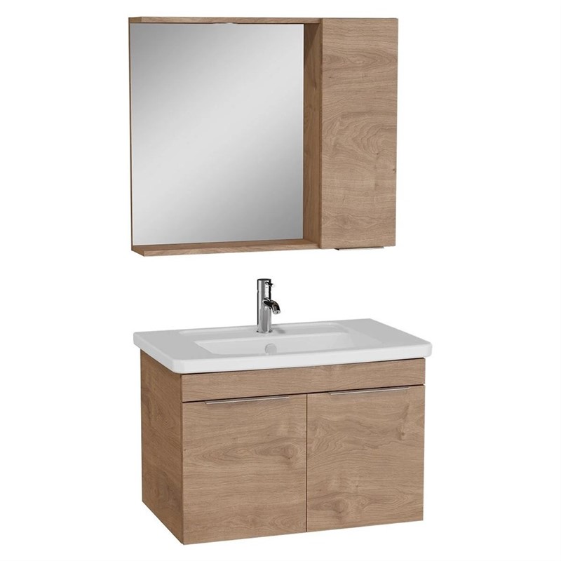 VitrA Quadrum Bathroom Set 80 cm - Golden Oak #344482