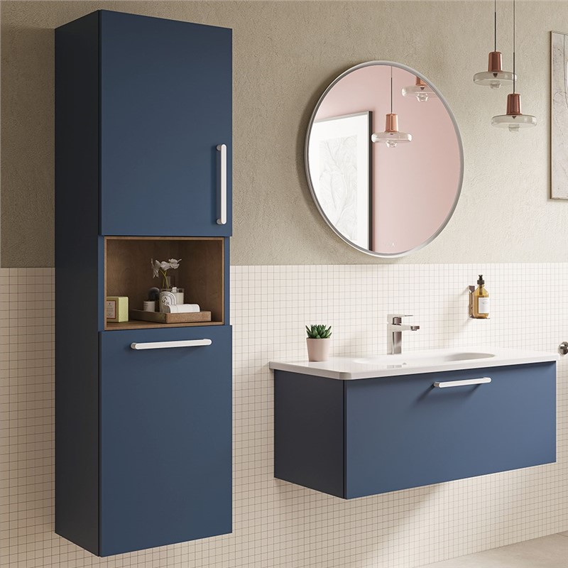 Vitra Root Bathroom Cabinet 55cm - Dark Blue Matt #355091