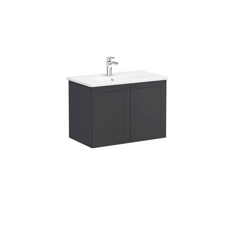 VitrA Root Classic Base cabinet with sink 80cm - Graphite #353831