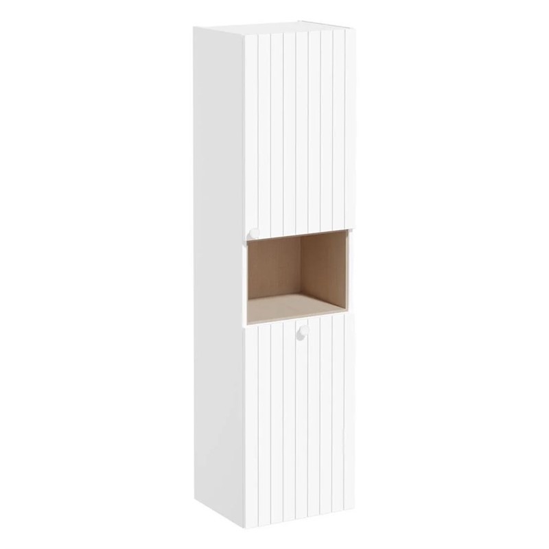 Vitra Root Groove Bathroom Cabinet with Laundry Basket 40cm - White #354493