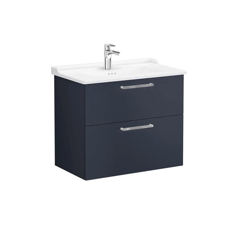 Vitra Root Base cabinet with sink 80 cm - Dark blue mat #354941