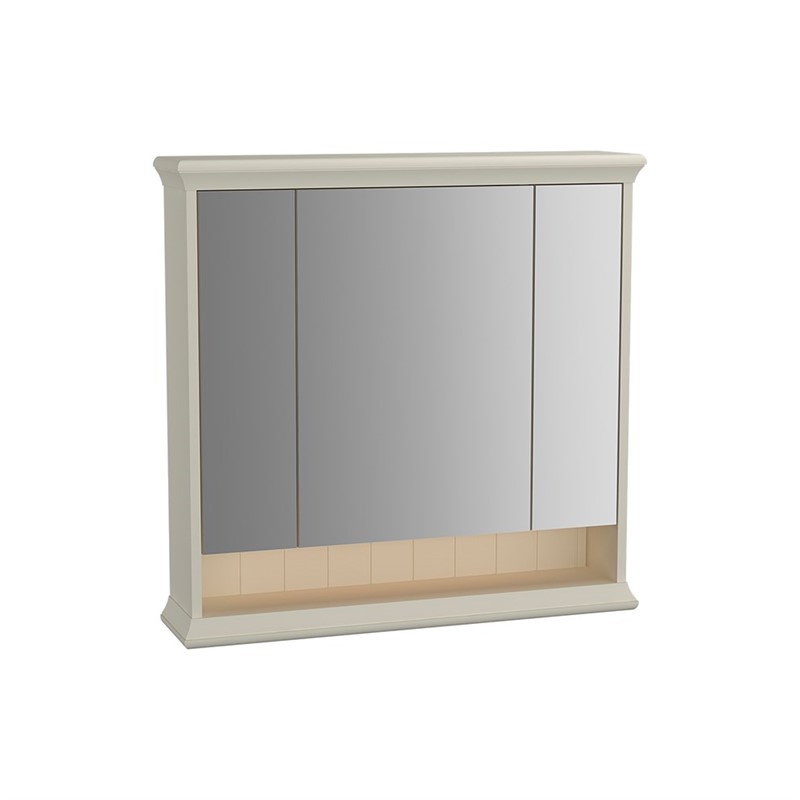 VitrA Valarte Mirror Cabinet with LED Lighting 80cm - Ivory #338975