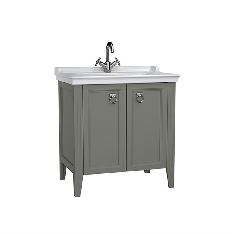 VitrA Valarte Lower cabinet for sink 80 cm - Matte grey #338920