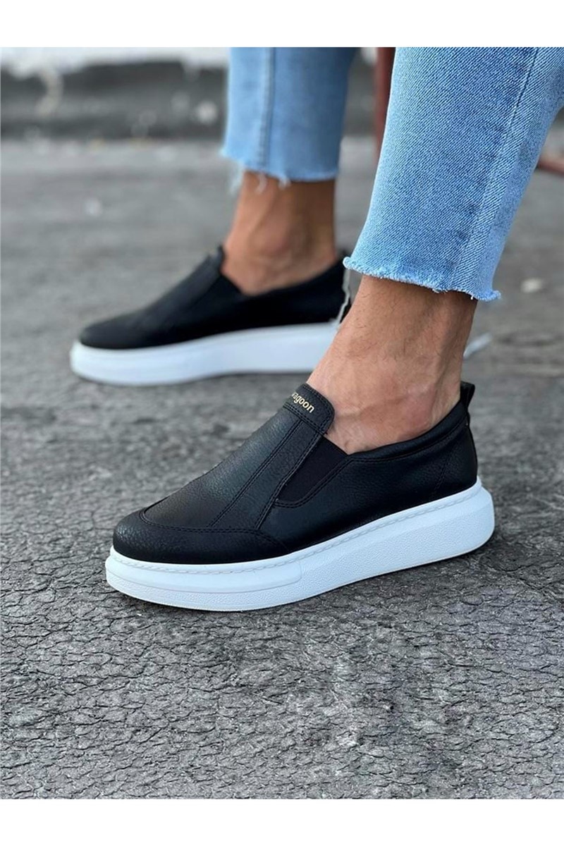 Sapatos Casuais Masculinos WG049 - Preto #358835