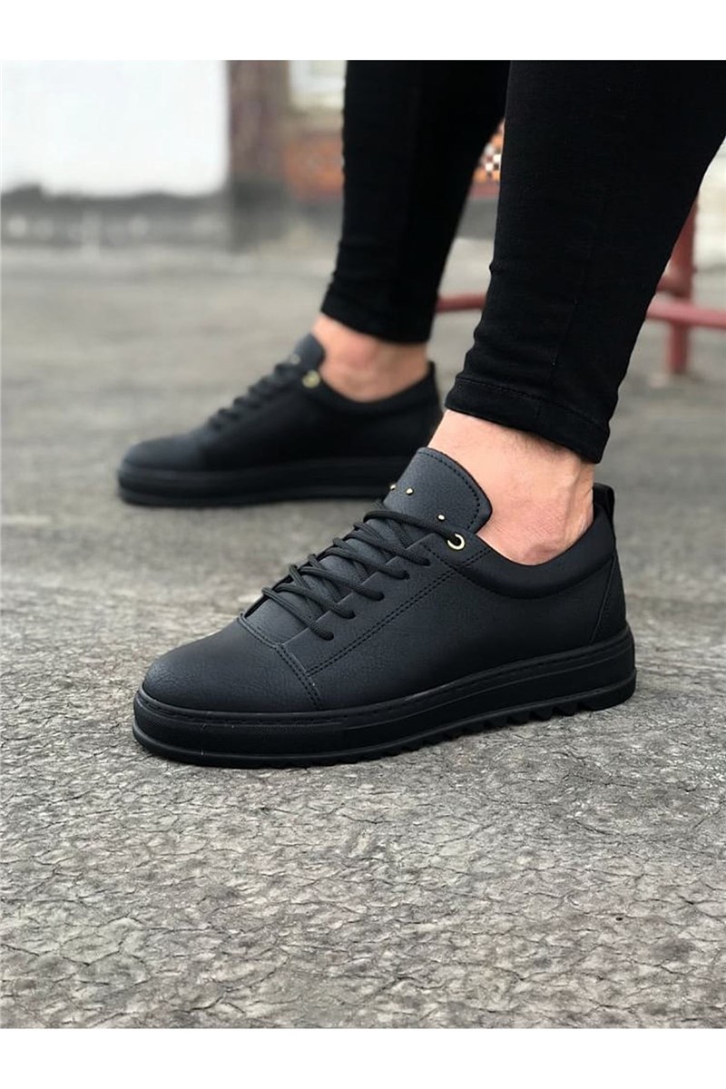 Sapatos Casuais Masculinos WG152 - Preto #316988