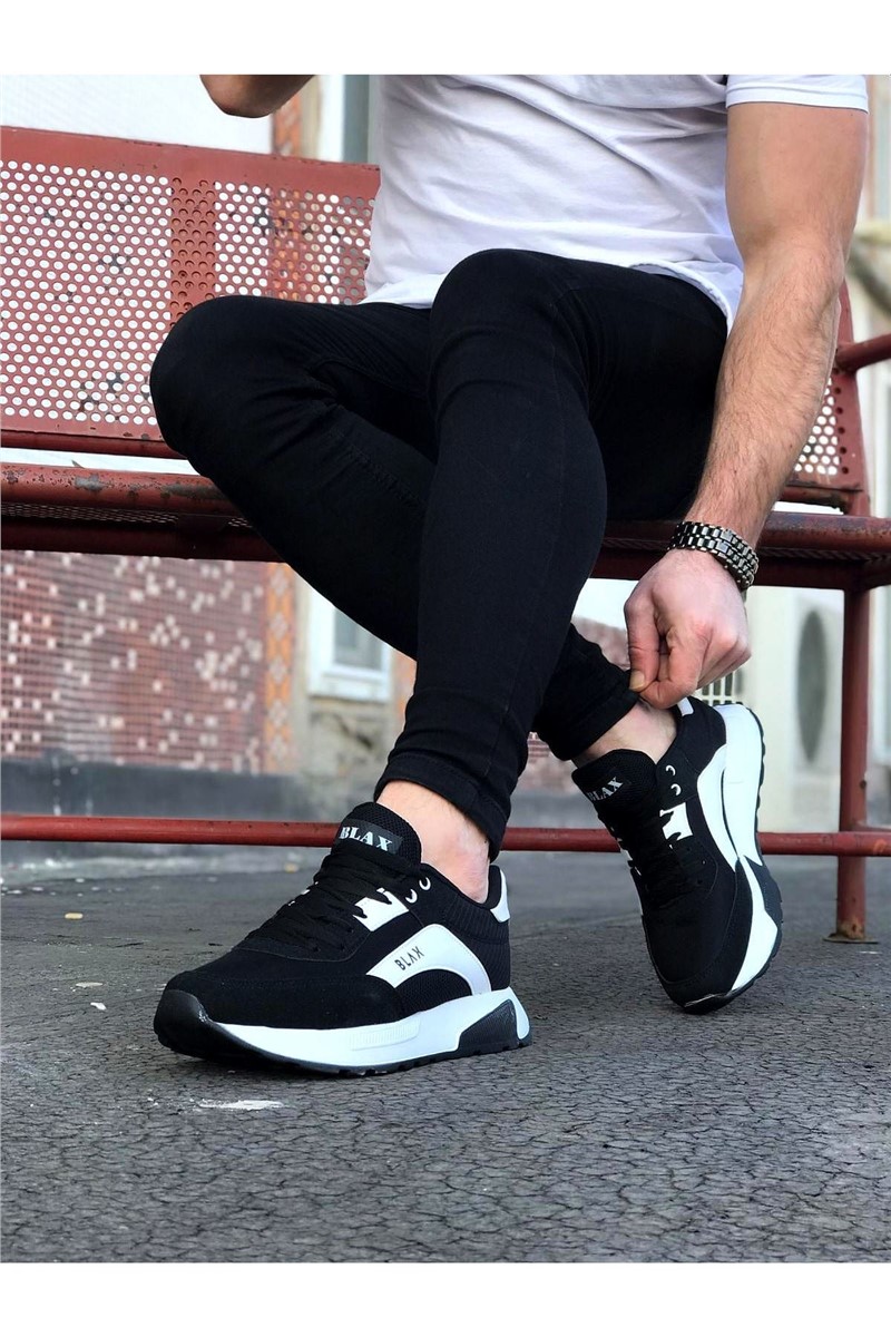 Calçados Esportivos Masculinos WG204 - Preto com Branco #328402