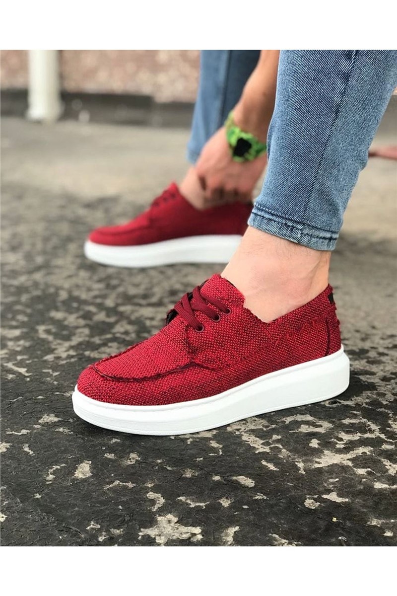 Sapatos casuais masculinos WG503 - Borgonha #316998