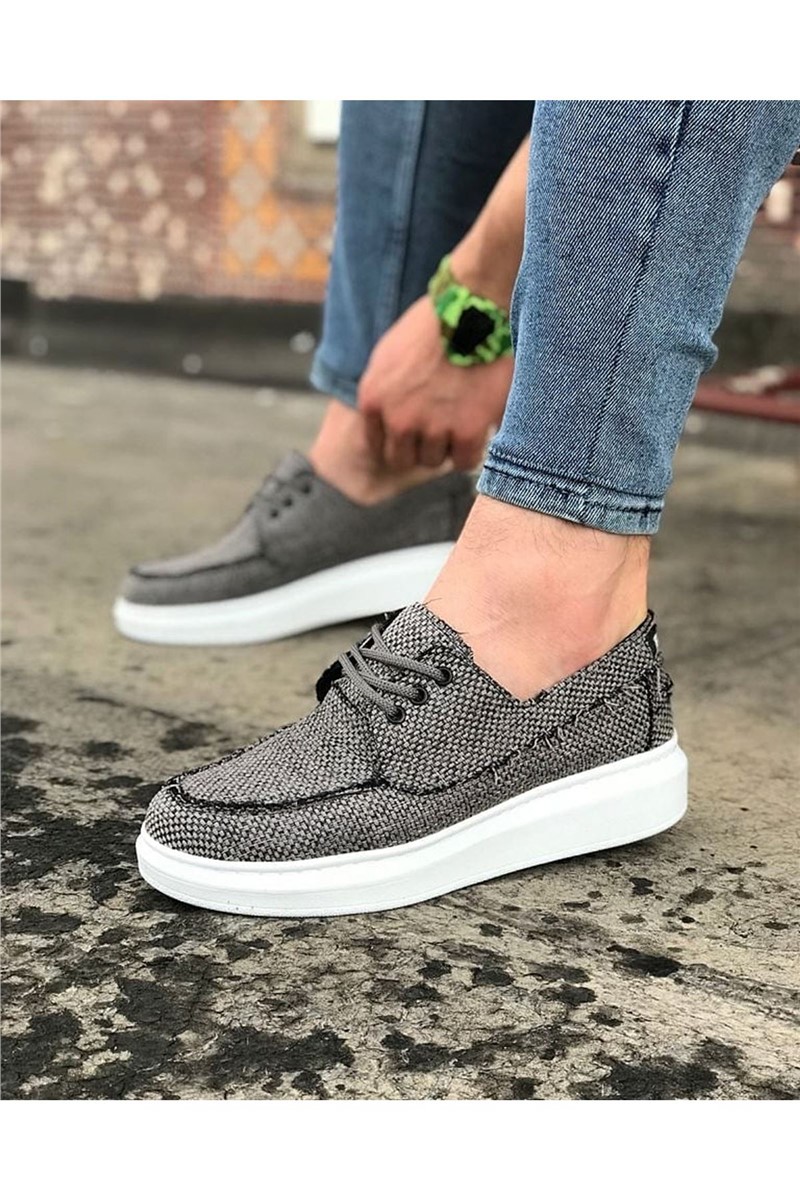 Sapatos Casuais Masculinos WG503 - Cinza #328020