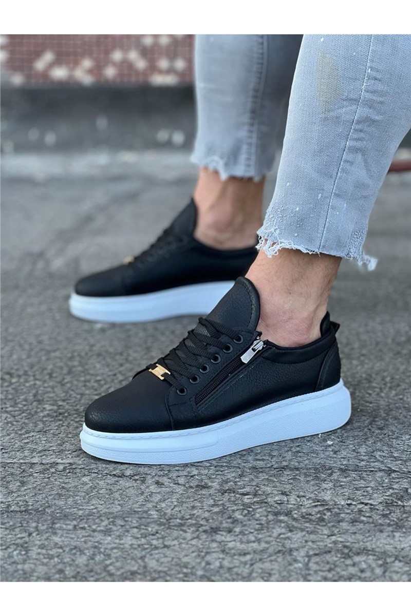 Sapatos Casuais Masculinos WG504 - Preto #363079