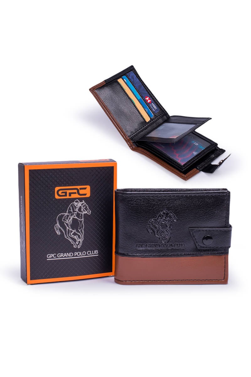 GPC POLO Herren Geldbeutel - schwarz und braun #20210835682