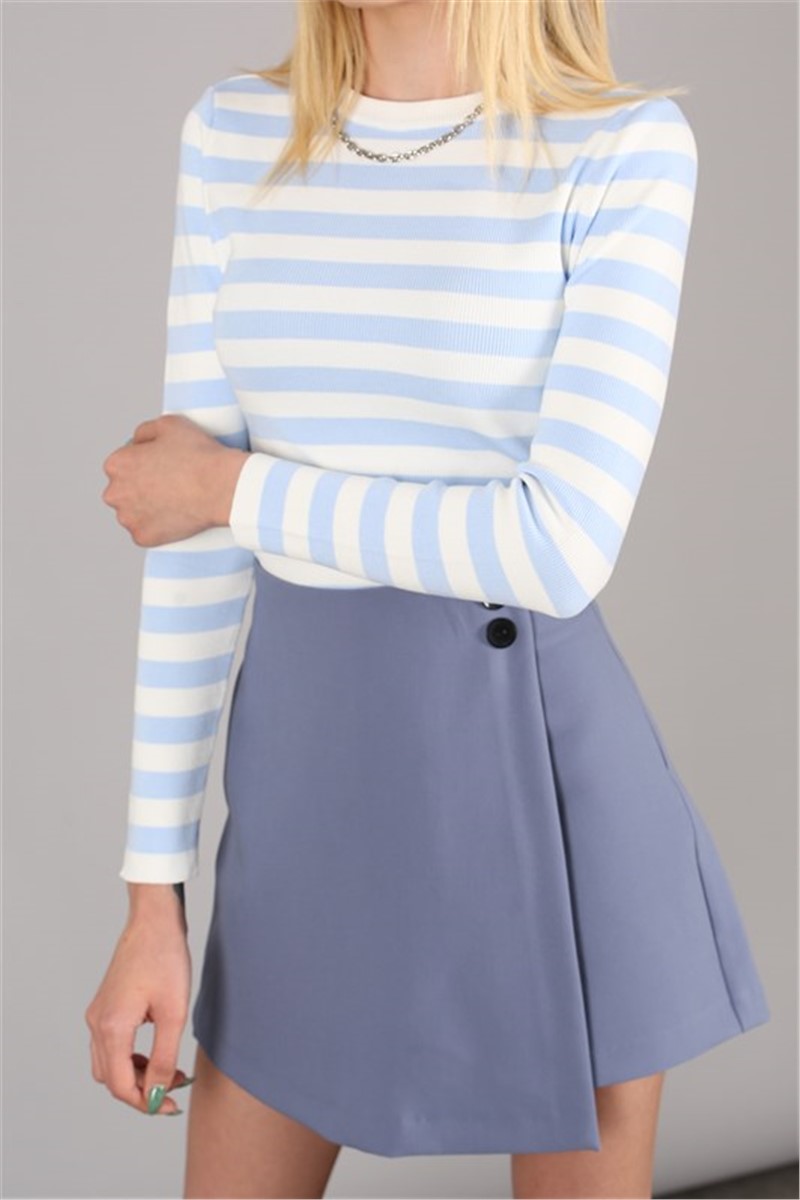 Women's sweater - Blue and White #328822
