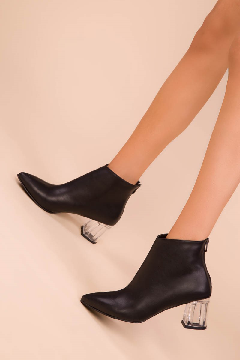 Botas femininas de salto alto - pretas 988085 #271940