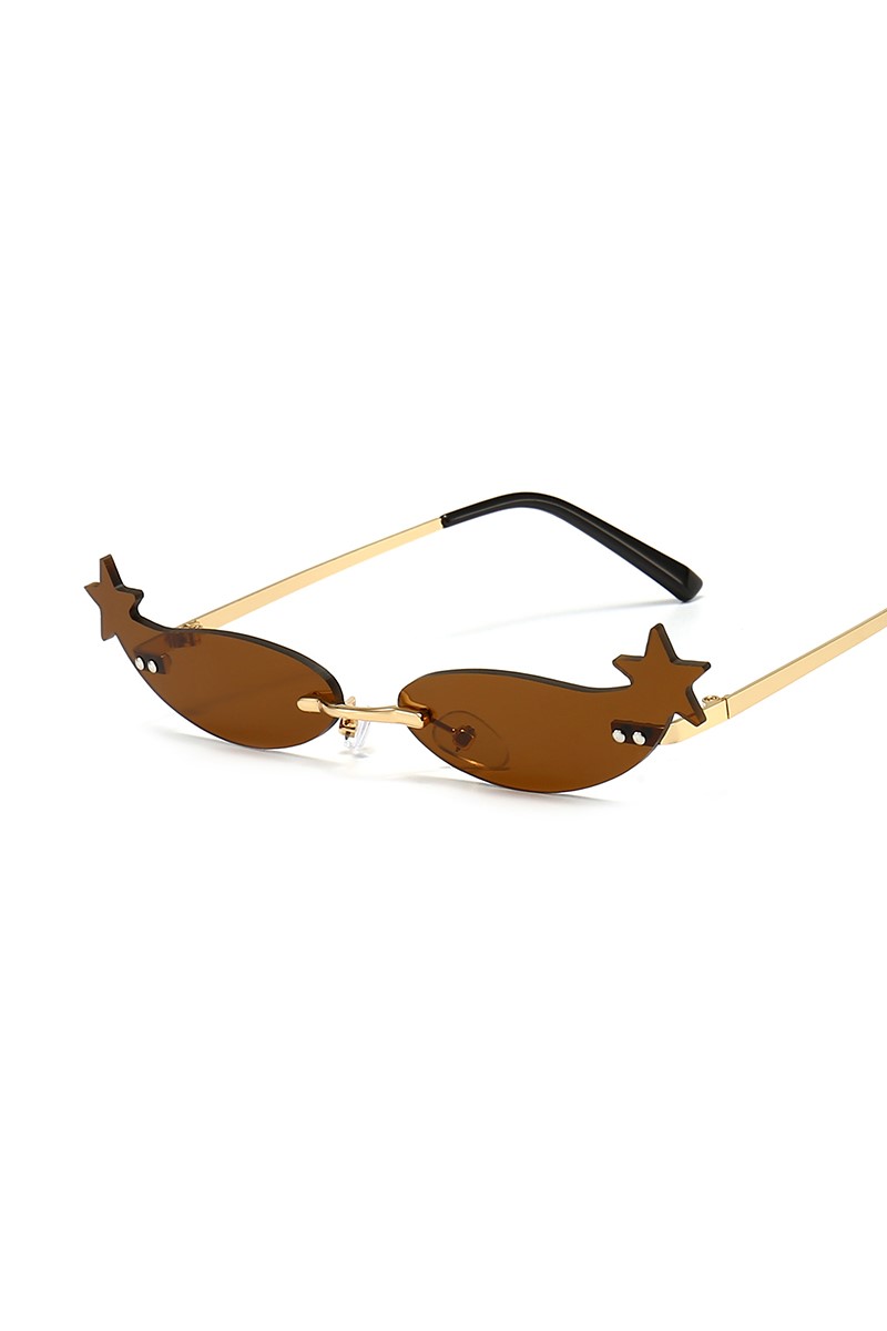 Damen Sonnenbrille - braun  #2021269