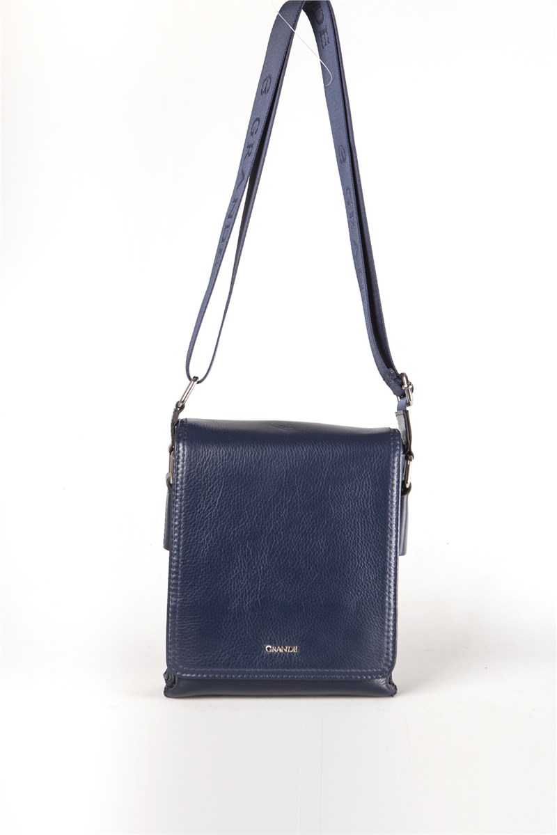 Echtleder Herrentasche 4264 - Dunkelblau #387793