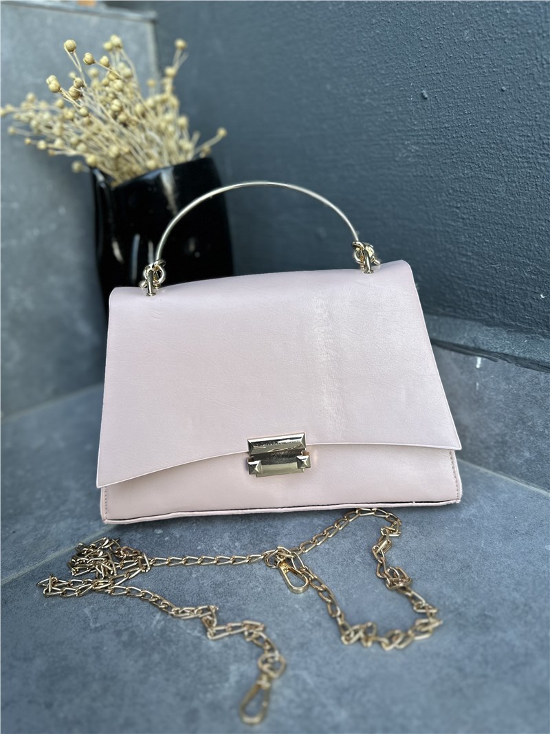 Borsa con manico a catena lunga - Colore polvere #407199