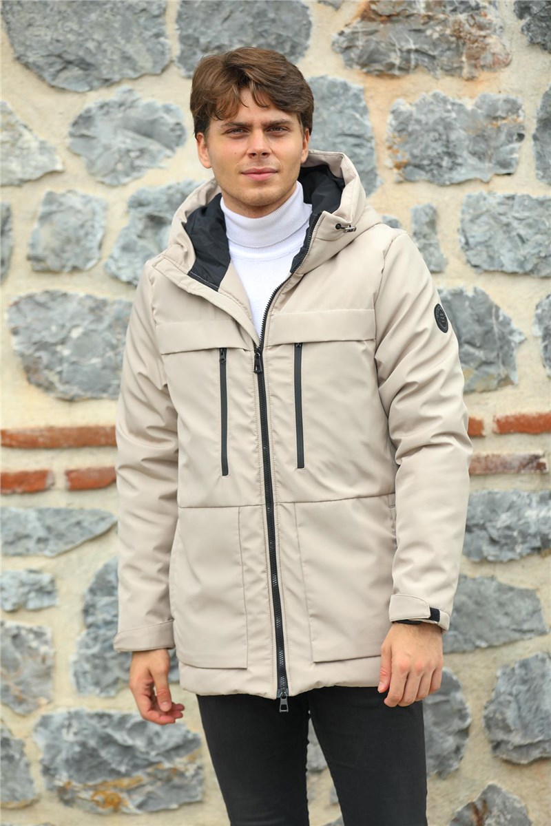 Giacca impermeabile e antivento GPA-200 da uomo - Beige chiaro #409096