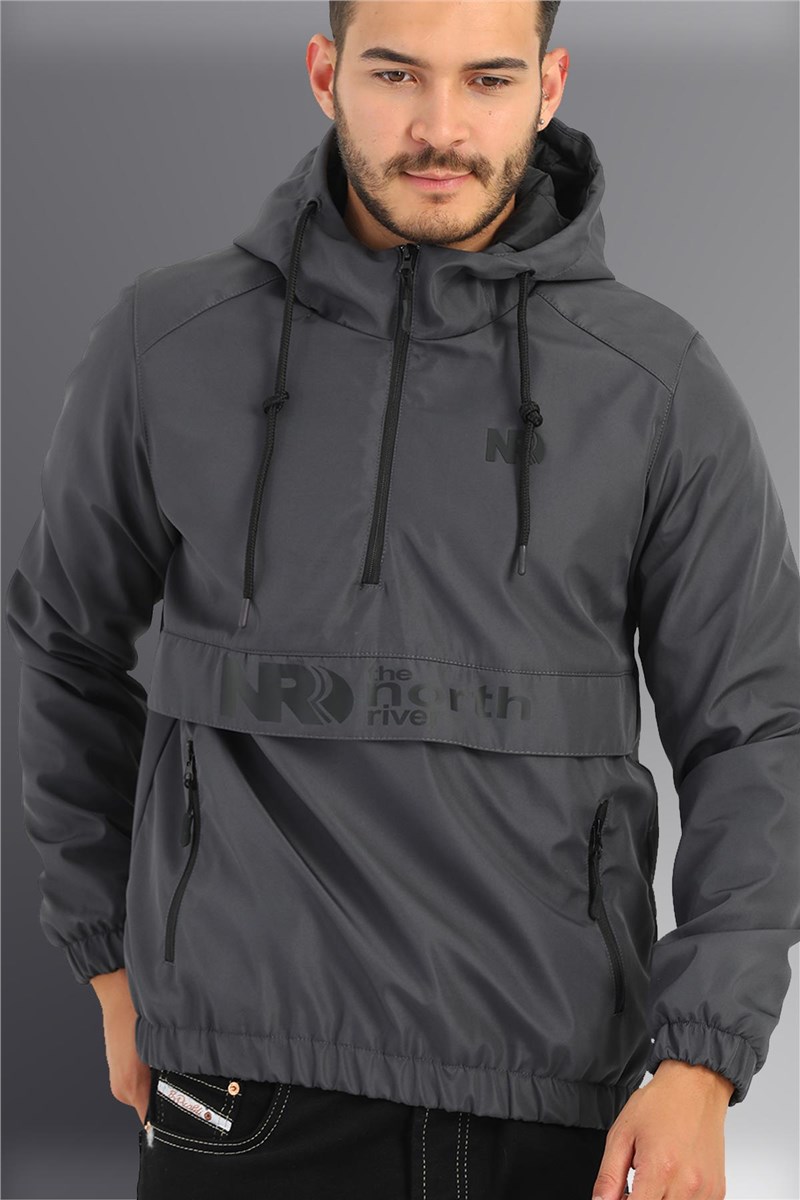 Men's Hooded Anorak Jacket DAN-300 - Anthracite #408830