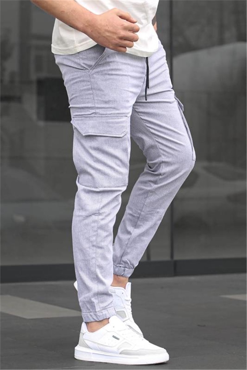 Men Gray Cargo Trousers 5463 #394423