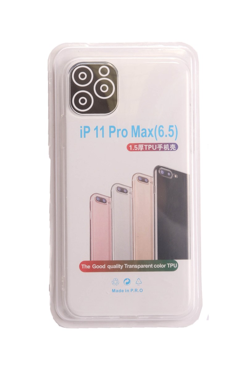 Custodia in silicone per iPhone 11 Pro Max 734275 incolore